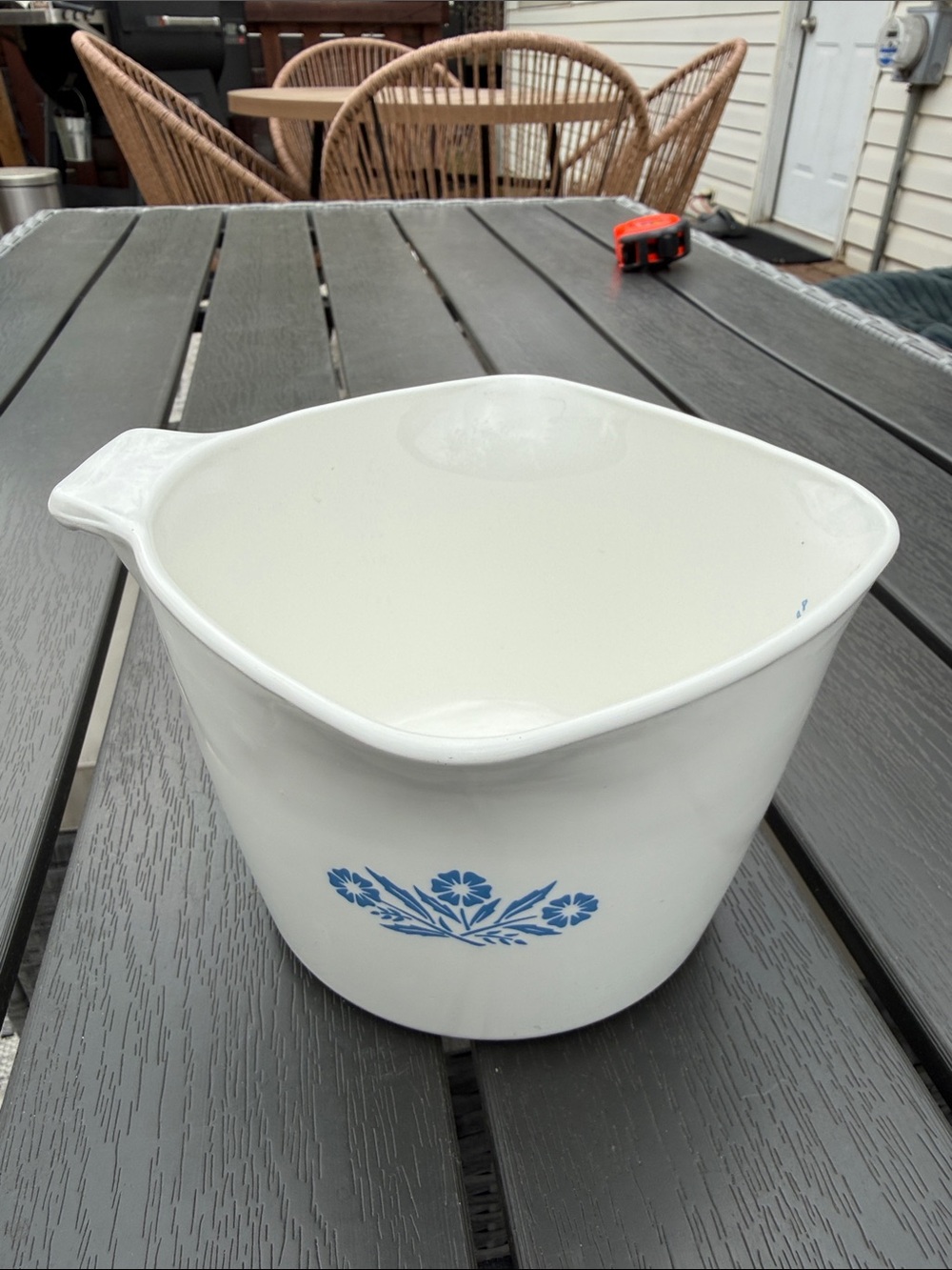Vintage Corning Ware Blue Cornflower P-55-B 1 Qt / 4 cup Sauce Maker Measuring